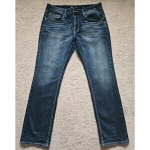 BKE Jeans Mens 36x32 Blue Jake Straight Leg Denim Stretch Casual AS IS